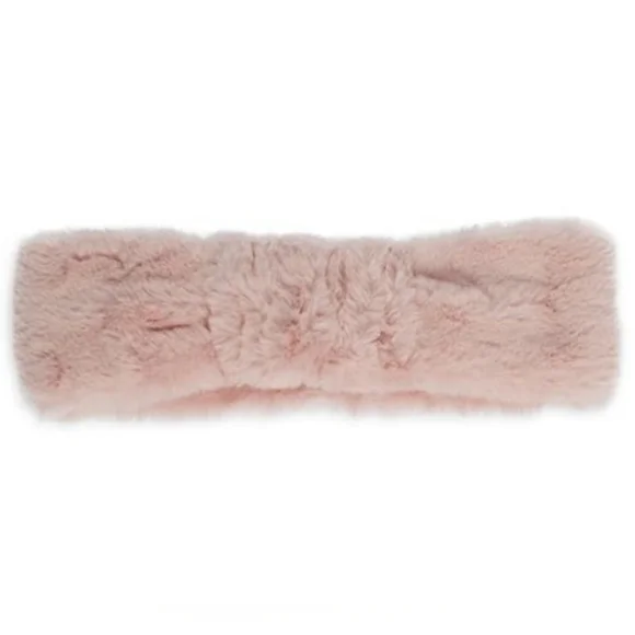 UGG Faux Fur Crystal Pink Headband - Picture 1 of 7